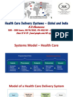 Health Care Delivery Systems - Global and India: B.R.Shamanna