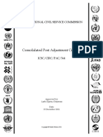 Consolidated Post Adjustment Circular: International Civil Service Commission