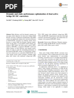 Dynamic and Static Performance Optimization of Dual Active Bridge DC-DC Converters