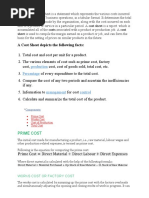 Cost Accounting Notes