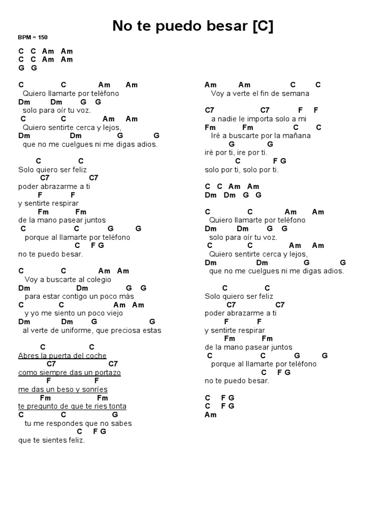 No Te Puedo Besar (C) PDF