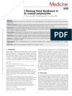 Medicine: A Case Study of Ramsay Hunt Syndrome in Conjunction With Cranial Polyneuritis