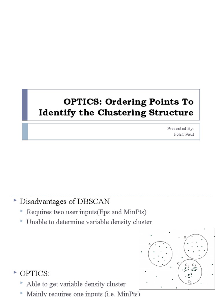 OPTICS PDF Cluster Analysis Data Mining