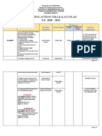 Learning Action Cells (Lac) Plan: Phase Activities Persons Involved Time Frame Resources Success Indicators