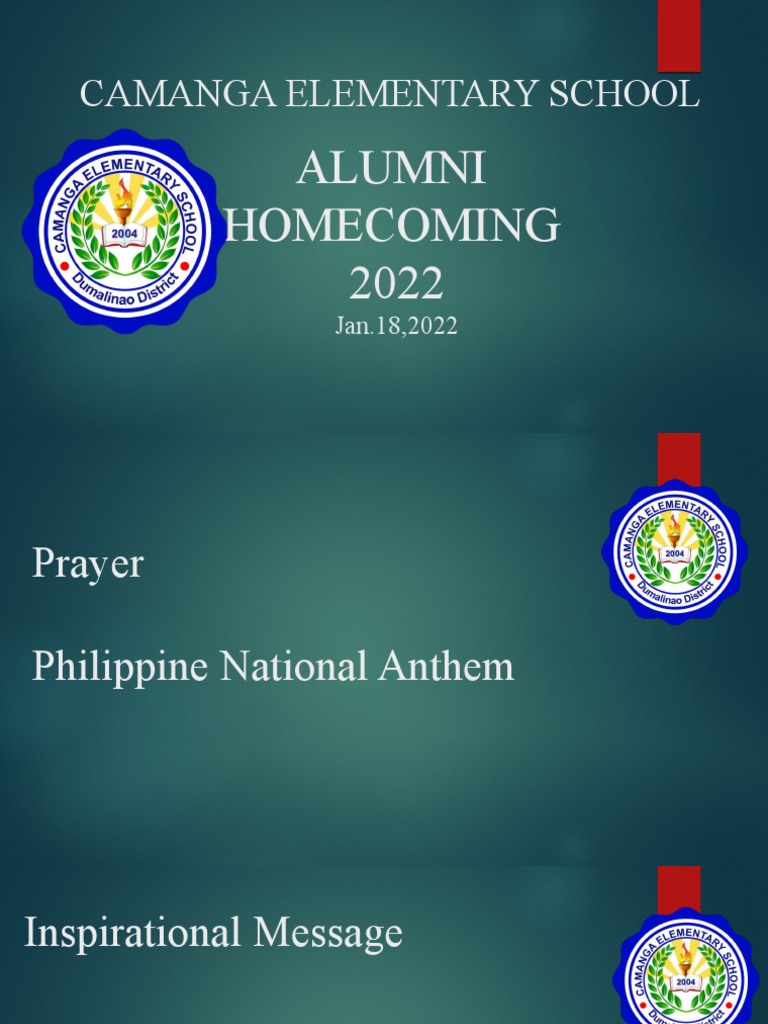 Camanga Elementary Alumni Homecoming 2022 | PDF
