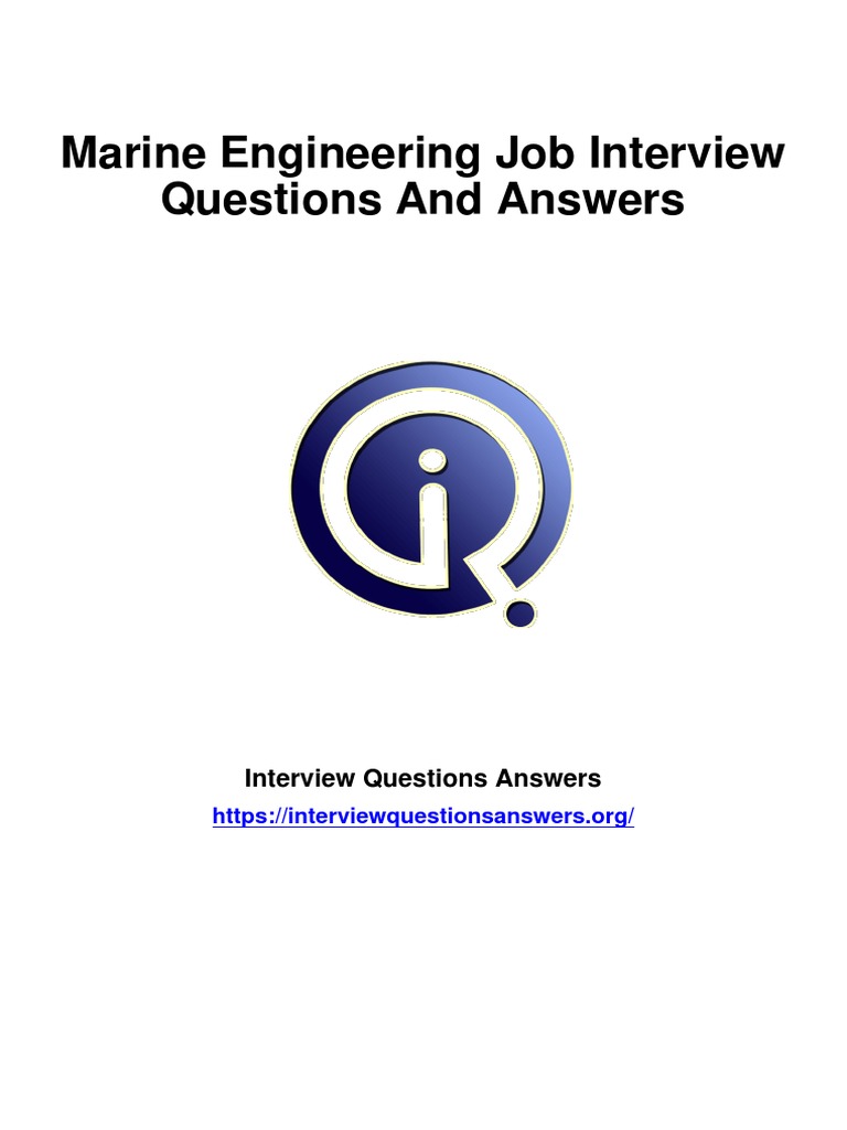 728 Marine Engineering Interview Questions Answers Guide PDF Pump