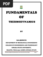 Fundamentals of Thermodynamics