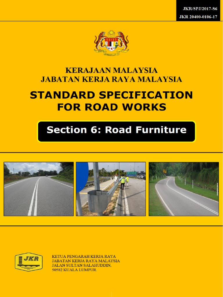 S6 Road Furniture 2017 JKR SPJ PDF