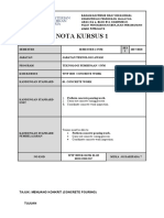 NOTA KURSUS K01 Concrete Work