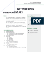 Module 1: Networking Fundamentals: Topic: Learning Objective