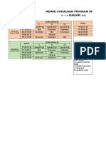 Jadwal Sosialisasi Program Sekolah