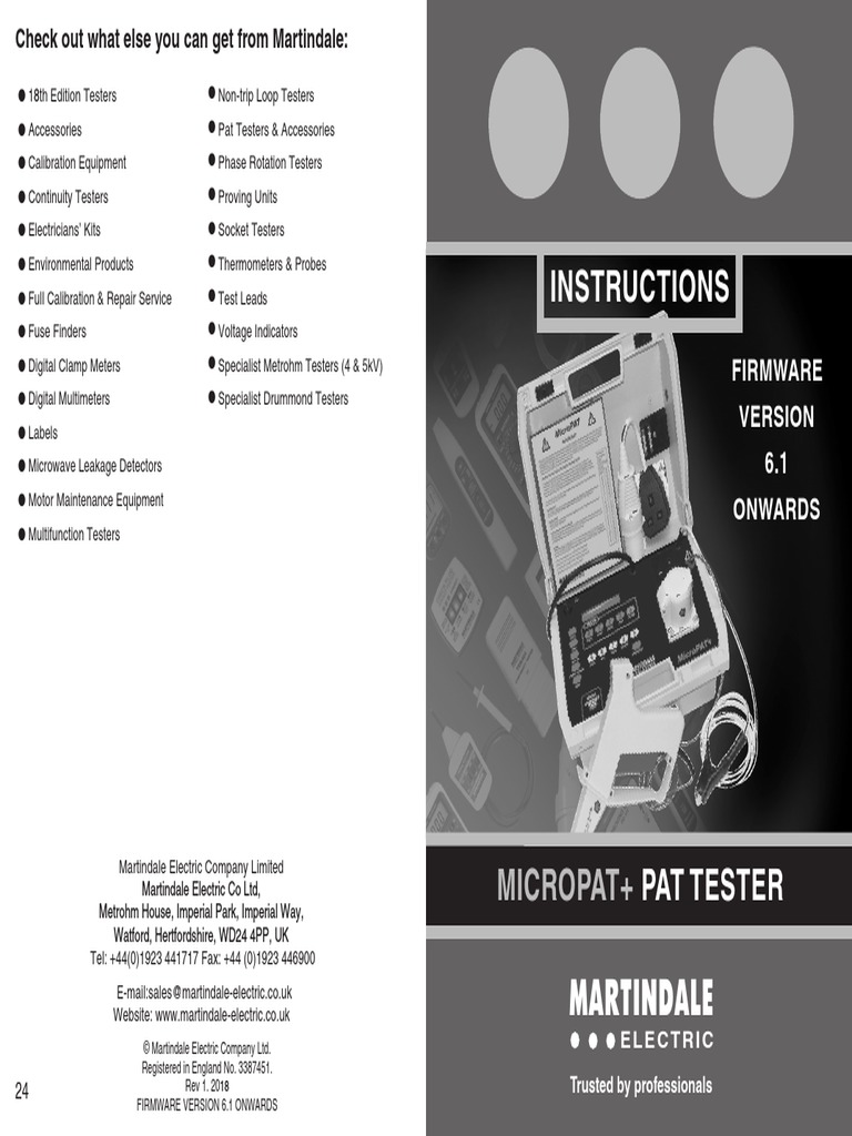 Martindale: Instructions | PDF | Mains Electricity | Ac Power Plugs And ...