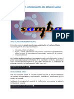 Instalación y Configuración de Samba