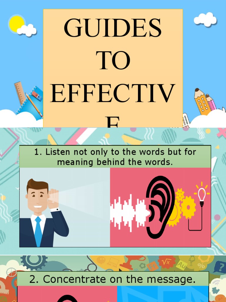 Effective Listening Strategies Guide | PDF