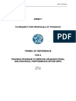 Annex I: Terms of Reference
