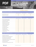 Essential B2B Sales Training Topics: Establish What It Takes To Be Great