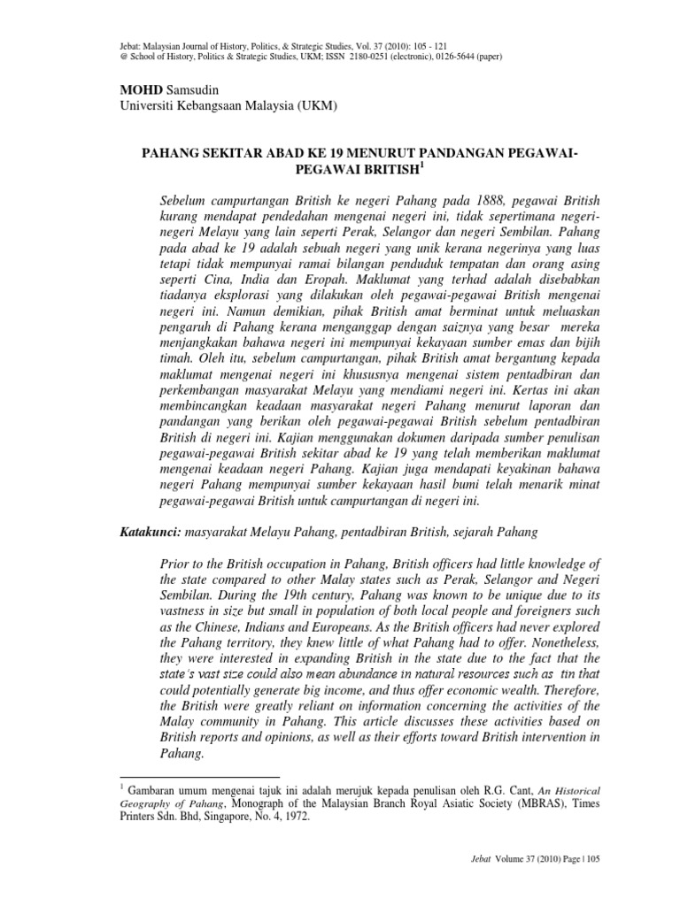 Sejarah Pahang | PDF