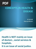 Concepts in Health & Disease: K.Sagar Asso Professor