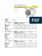 Visual Inspection Disassemble Area: Engine Oil Cooler / Heat Exchanger Test Sheet