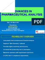 Advances in Pharmaceutical Analysis