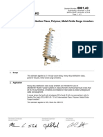 Material Standard: 21 KV Heavy Duty Distribution Class, Polymer, Metal-Oxide Surge Arresters