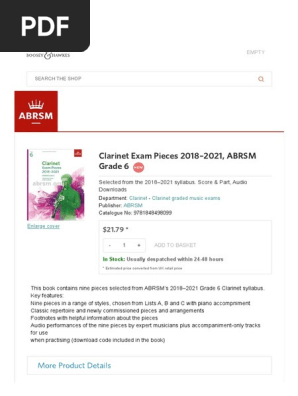 Écouter Clarinet Exam Pieces 2014 - 2017, ABRSM Grade 3 De VARIOUS ARTISTS Sur Music - View #3