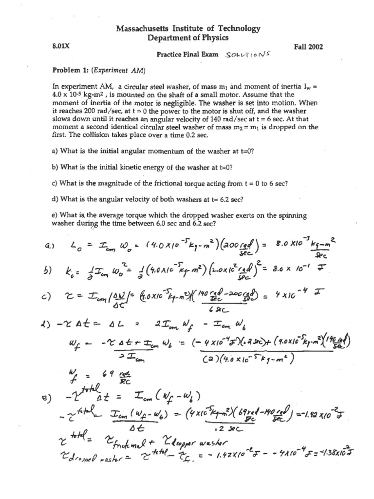 Moment of Inertia for a Washer Experiment | PDF | Art
