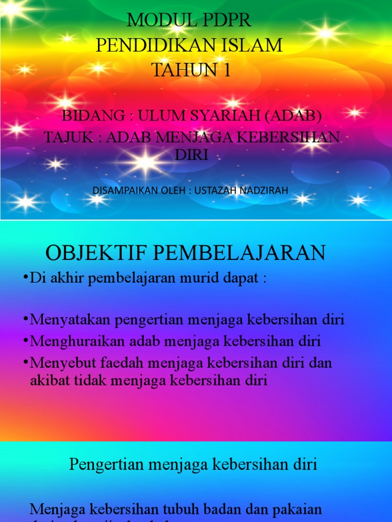 Presentation Pdpr Pendidikan Islam Tahun 1 Ulum Syariah Pdf