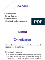 Searching Linear Search, Binary Search