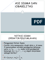 Notasi Sigma Dan Probabilitas