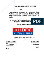 Final Project Report On HDFC Mutual Funds