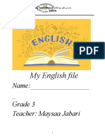 My English File: Name: - Grade 3 Teacher: Maysaa Jabari