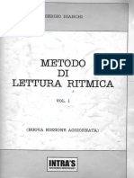 Bianchi Metodo Di Lettura Ritmica Vol - 1