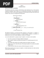 Process of Execution of A Program:: Compiler Design