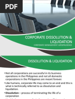 Corporate Dissolution and Liquidation