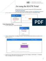 Procedure For Using SG - CW - Portal