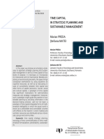 Preda M. and Matei S. (2020) Time Capital in Staretegic Planning and Sustenable Management
