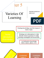 Varieties of Learning Dinesh