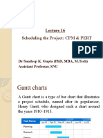 Scheduling The Project: CPM & Pert: DR Sandeep K. Gupta (PHD, Mba, M.Tech) Assistant Professor, Snu