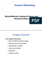 BUAD801 Research Methodology: Mixed Methods, Research Report and Research Ethics