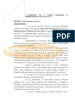 Santa Elena Alimentos Contra ATER/21/12/2021