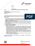 Surat - Keluar - 767 - PND830000 - 2021-S3 - Penyesuaian Harga LPG NPSO Rumah Tangga
