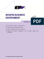 Modern Business Environment: After Studying This Chapter, You Will Be Able To