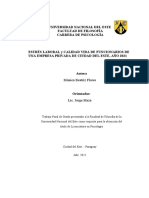 TFG Estrés Laboral y Calidad de Vida