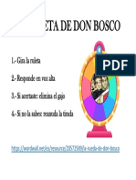 La rueda de Don Bosco: gira, responde y elimina