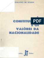 José Pedro Galvão de Sousa - A Constituição e Os Valores Da Nacionalidade