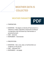HOW WEATHER DATA IS COLLECTED Project Rushabh 9B4