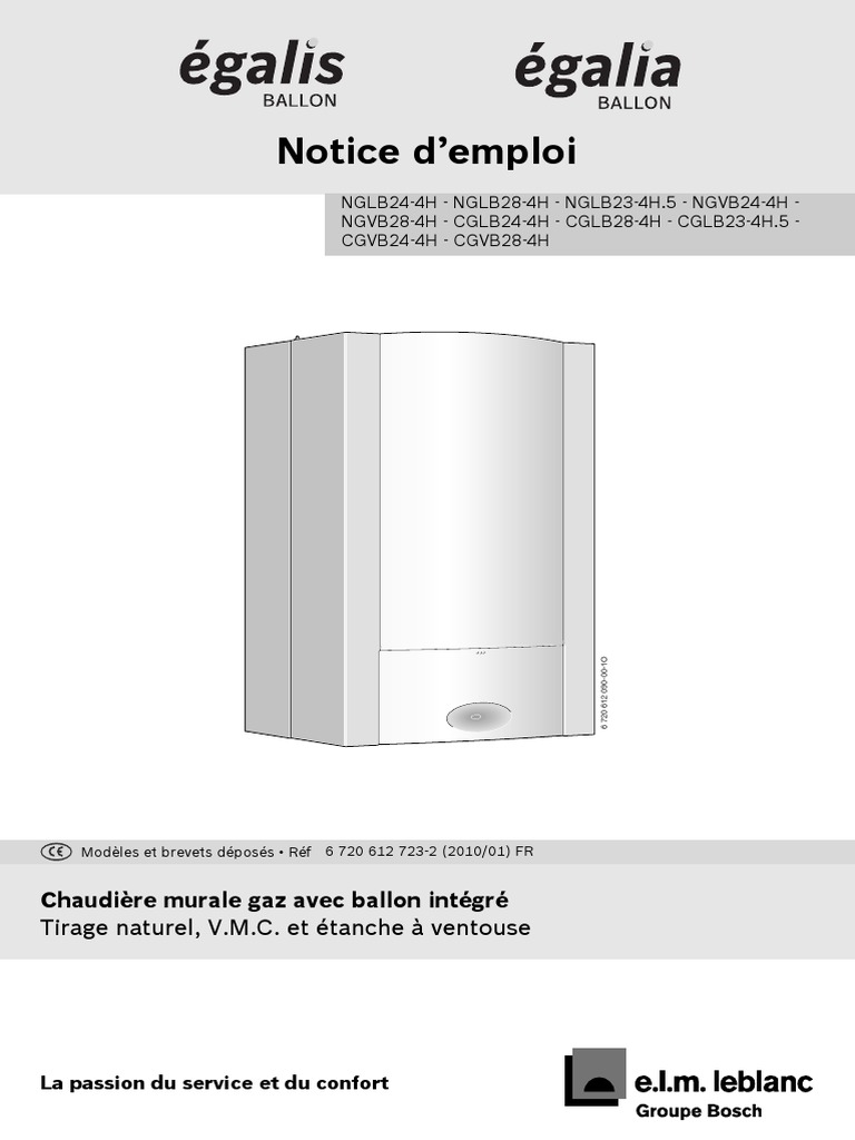 Notice Chaudière E.L.M. Leblanc Égalis PDF (plomberie — free download