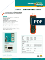 Pitot Tube Anemometer + Differential Manometer