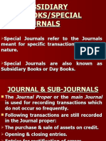 Subsidiary Books/Special Journals